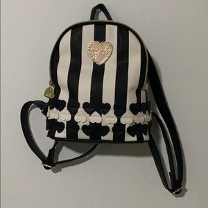 Betsey Johnson Black & White Backpack